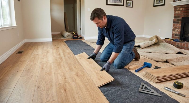 Laminate Floor Remodeling in Waxhaw, NC