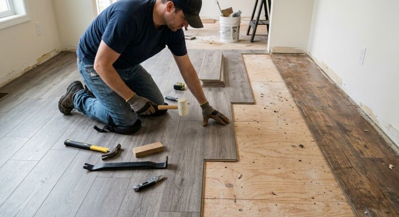 Laminate Floor Replacement in Waxhaw, NC