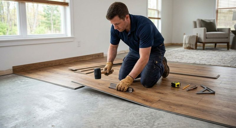 Luxury Vinyl Tile Installation in Midland, NC