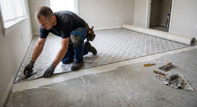 Sheet Flooring Installation in Waxhaw, NC