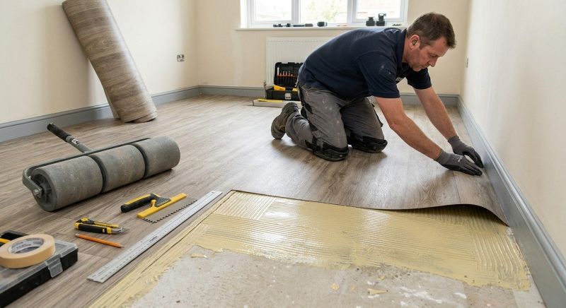 Sheet Flooring Installation in Monroe, NC