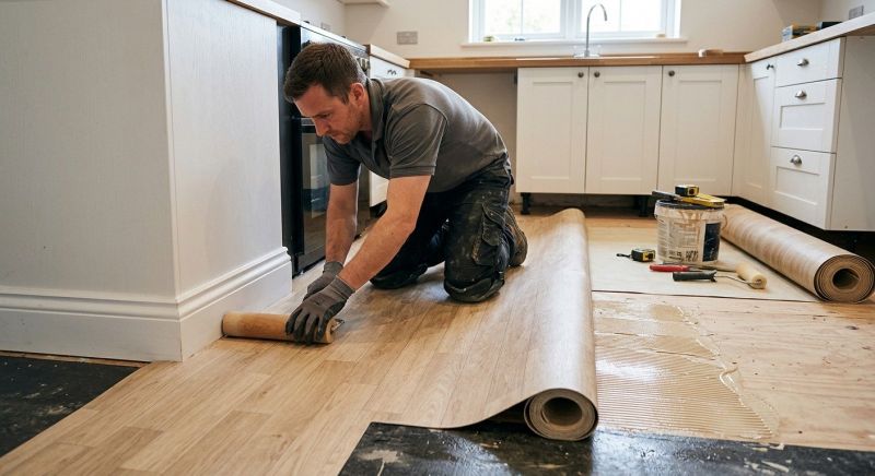 Sheet Linoleum Installation in Edgemoor, SC